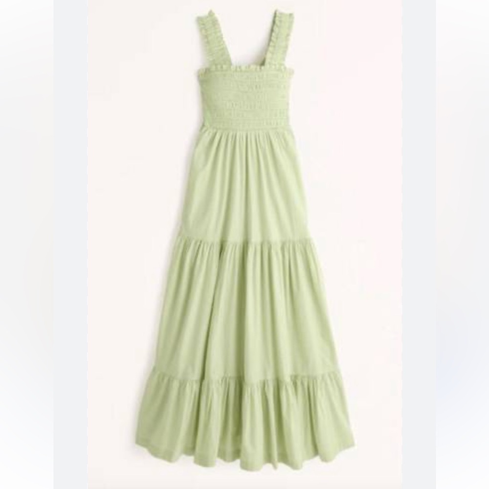 Abercrombie and Fitch mint green sage color maxi dress. XS